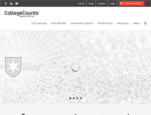 Tablet Screenshot of collegecounts529.com